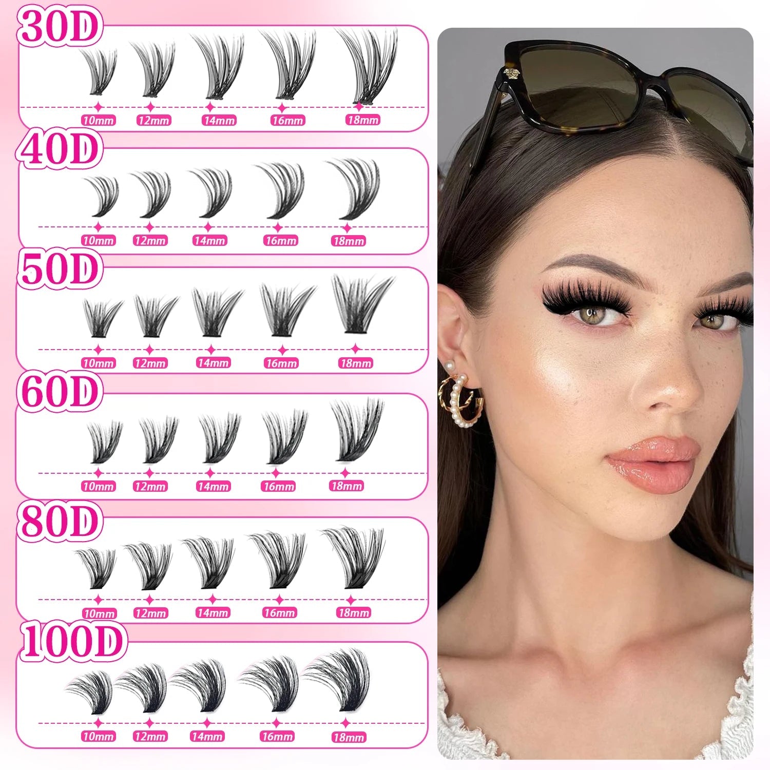 320/600/790 Cluster Lashes Kit – Daily & Party Essential with Mix - and - Match Lengths! Perfect for Effortless Glam Anytime - ApolloX