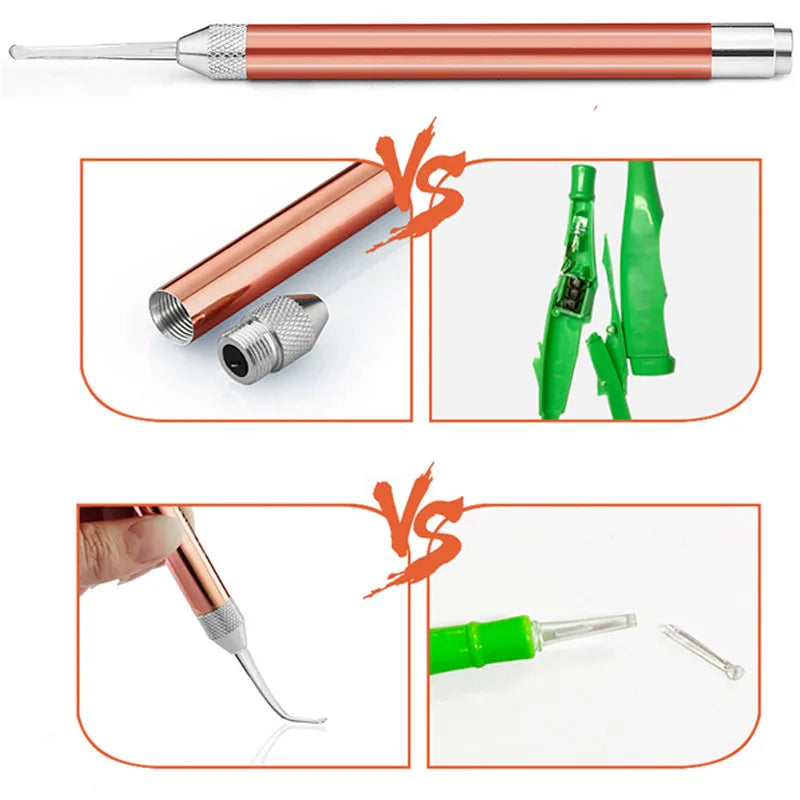 Baby Ear Cleaner Spoon LED Flash Light Ear Wax Curette Picker Visual Children Earpick Eer Wax Dig Remover Nose 2pc siliconespoon