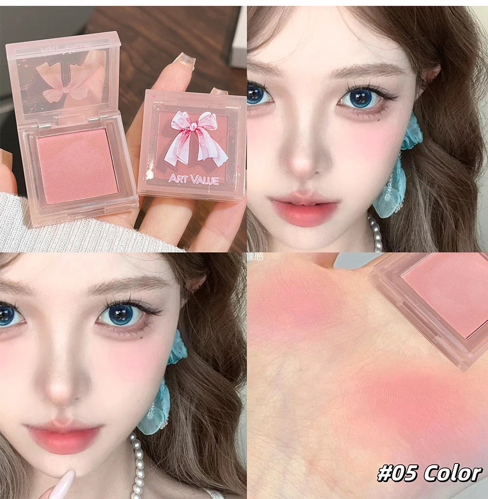 Art Value Butterfly Dance Color Box Four Lip Glaze Blush Set Necklace Lip Mud Blush Set