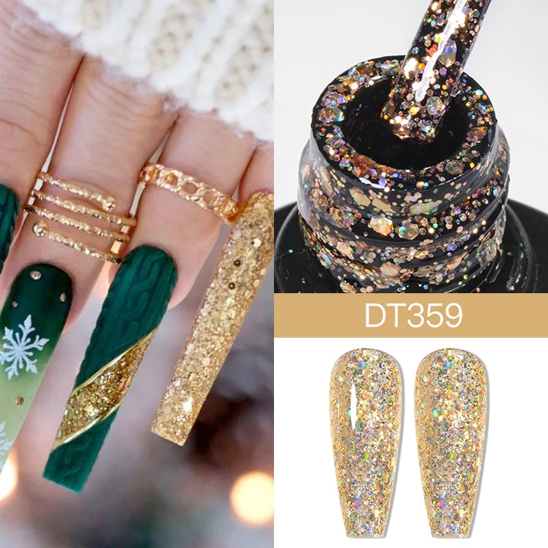 7ml Thermal Gel Nail Polish 3 Layers Temperature Color Changing Gel Winter Grey Semi Permanent Soak Off Nails Art UV Gel Varnish