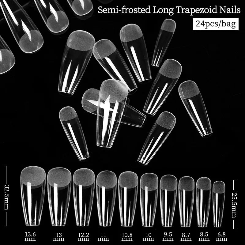 Extension False Nails Art Tips Acrylic Fake Finger Gel Polish Mold Sculpted Full Cover Press on Nails Manicures Accessories Tool