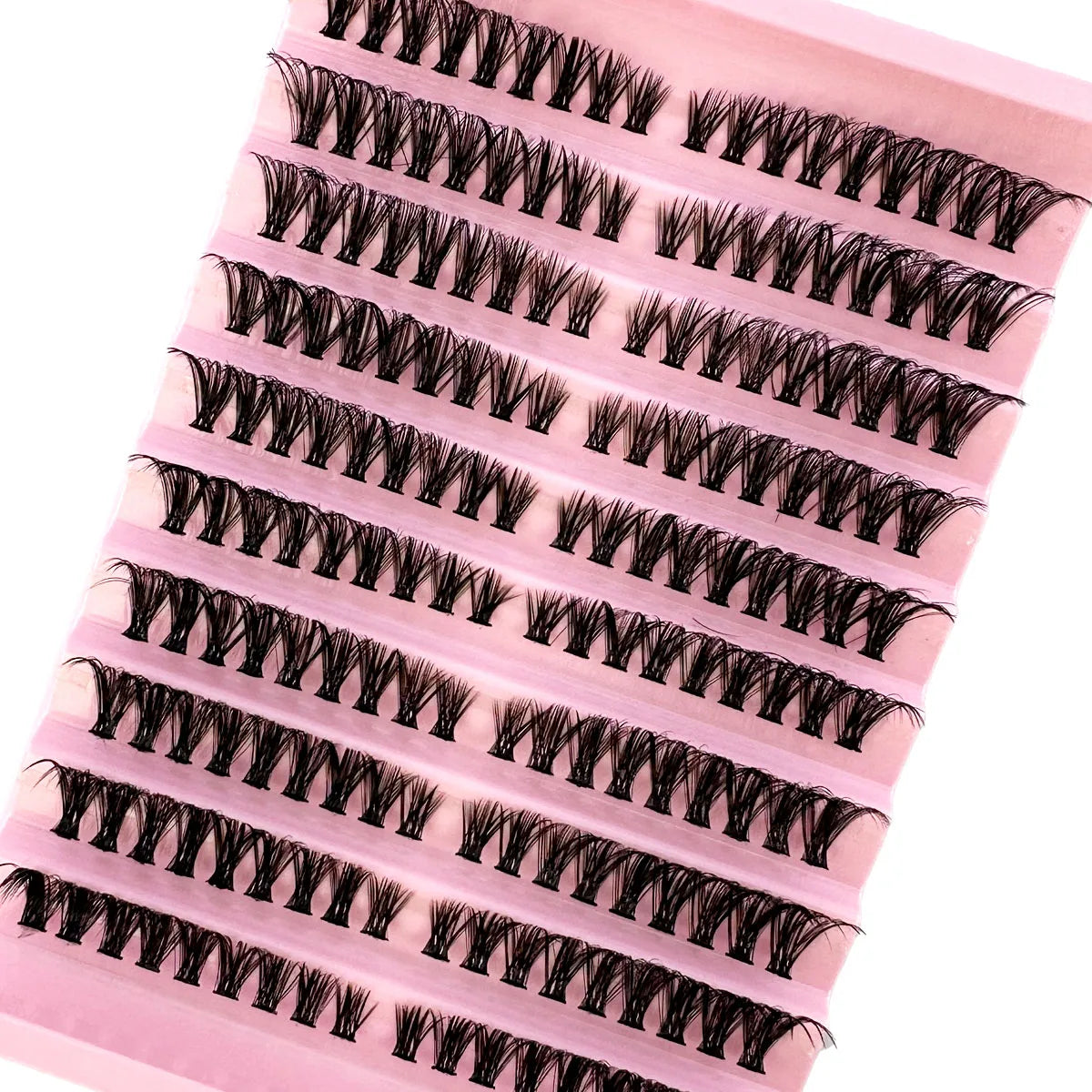 Left+Right Eye Lash Extension Cat/Fox Eye Effect Lash Single Clusters 3D Wispy Natural Looking DIY Segmented Eyelash Extensions