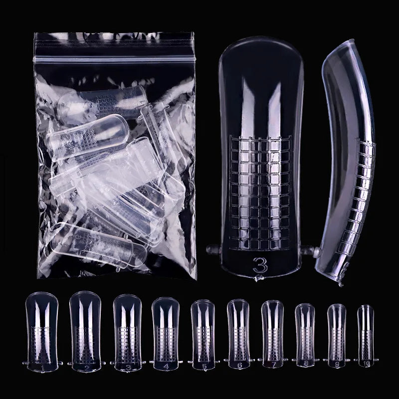 Extension False Nails Art Tips Acrylic Fake Finger Gel Polish Mold Sculpted Full Cover Press on Nails Manicures Accessories Tool