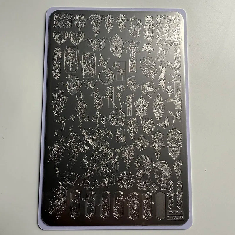 XMQ NAIL ART STAMPING PLATES BUBBLES TEMPLATES TOOLS