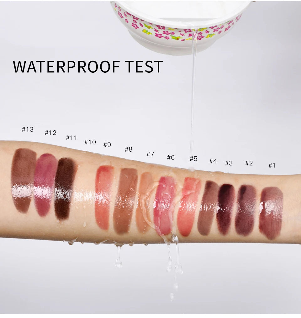 8ml Butter Non-stick Cup Gloss Lip Gloss Moisturizing Mirror Lip Gloss Lasting Color Lip glaze Dye Lip Liquid Makeup For Women