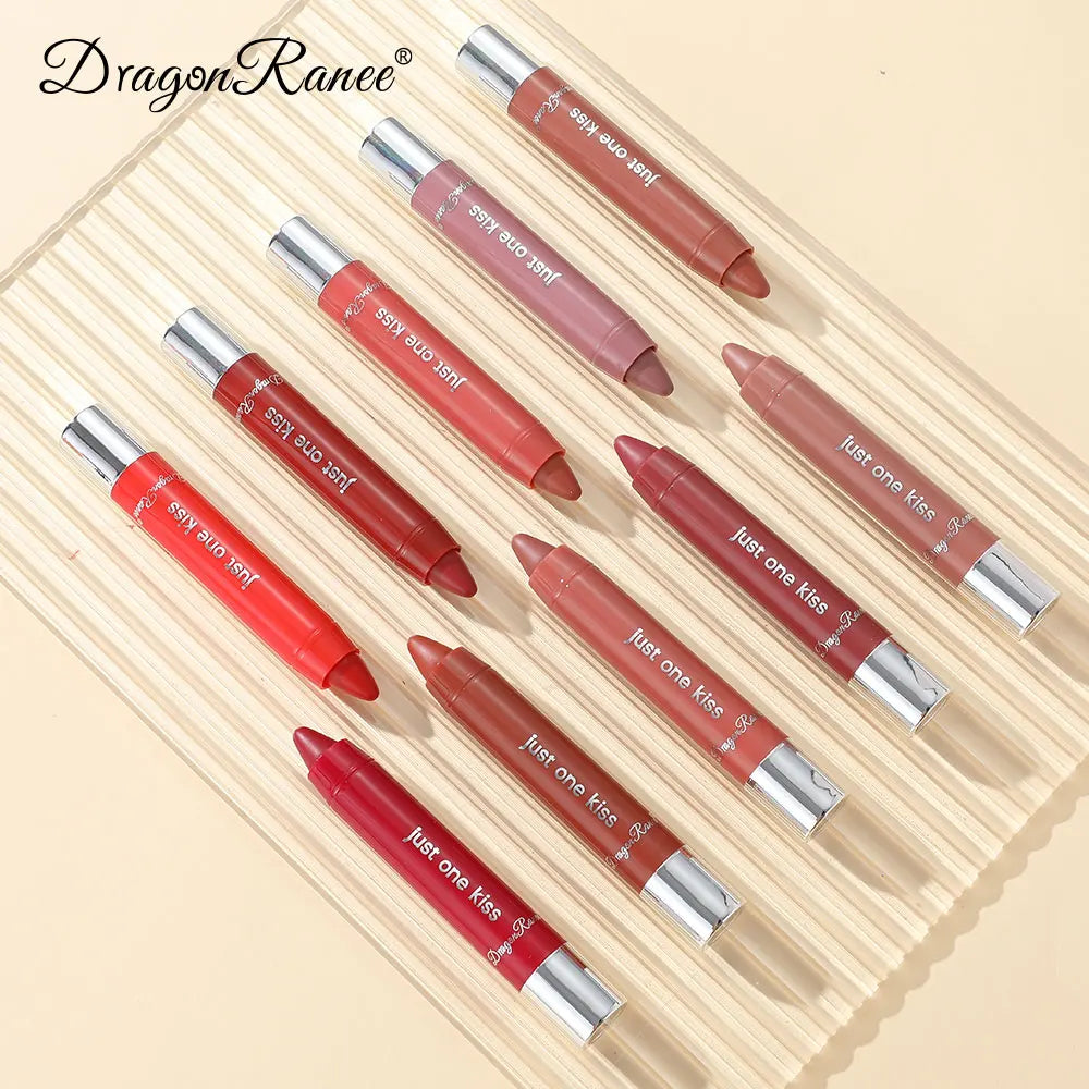 Bright Lipstick Easy to Color Lipstick Color Moisturizing Lip Gloss Easy to Color Lip Glaze Rotating Bright Lipstick Pen Lip Gloss Lipstick European and American Style Nude Brown Red Pink Lipstick Masquerade Lipstick Pen Lip