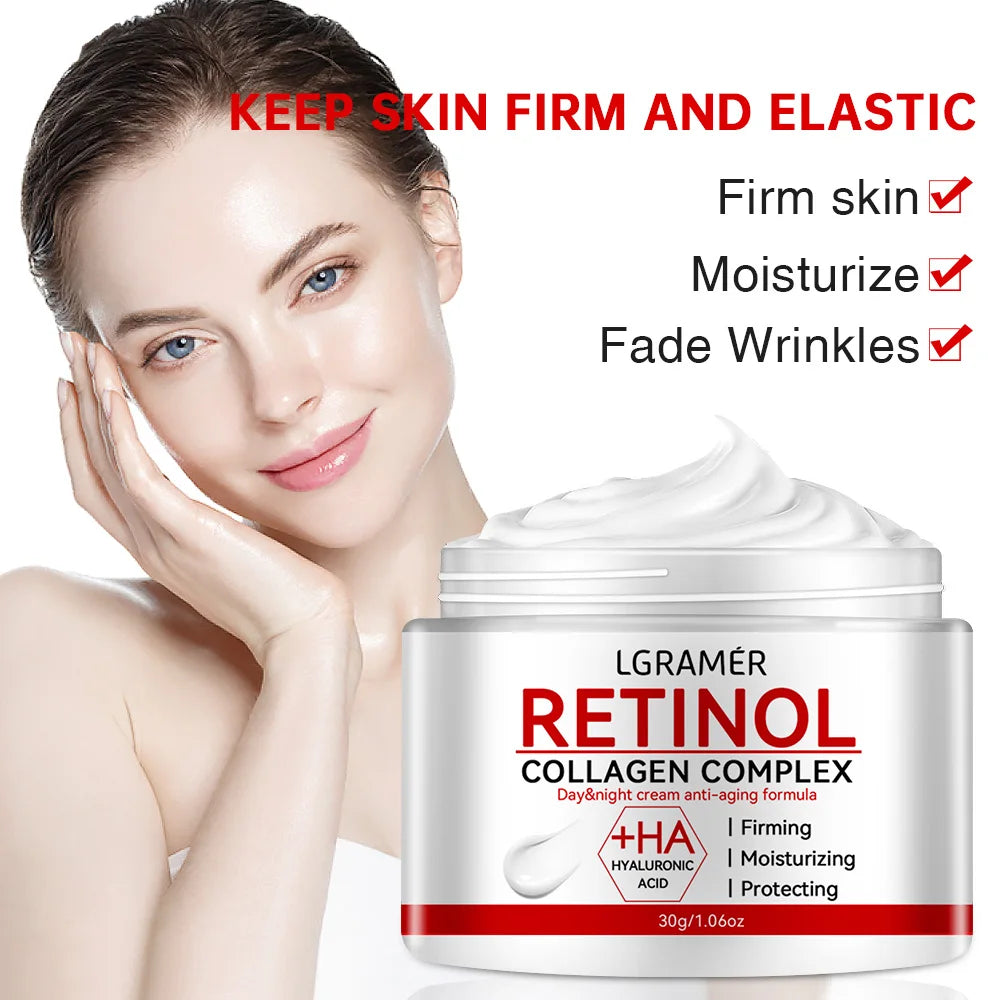 Retinol Lifting Firming Cream Collagen Smooth wrinkles Face Cream For Moisturizer Whitening Nourishing Brighten Skin Products
