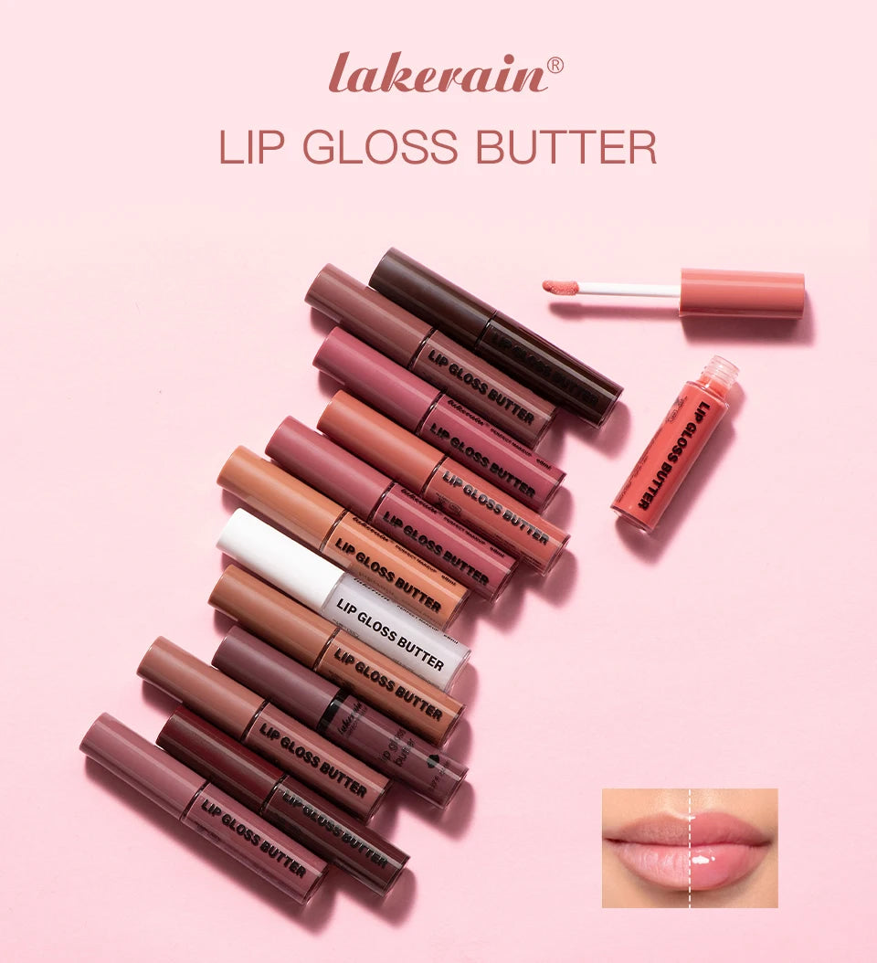 8ml Butter Non-stick Cup Gloss Lip Gloss Moisturizing Mirror Lip Gloss Lasting Color Lip glaze Dye Lip Liquid Makeup For Women