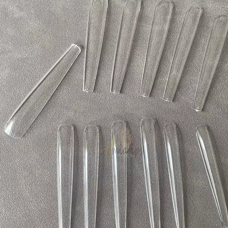 3XL Full Cover False Long Stiletto  Nail Tips Sculpted Clear Press On Artificial Fake Nails  Manicure Salon Supply 120pcs
