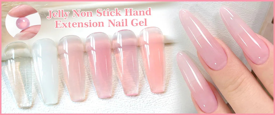 BORN PRETTY 10ml Jelly Nude Gel Nail Polish 50 Colors Semi Transparent Nail Art Nail Supplies Soak off UV LED Nails Gel Varnish