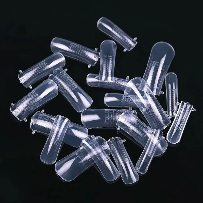 Acrylic Top Forms For Nail Extension UV Gel Quick Building Mold Tips Press On Nails Full Cover False Nails Manicure Accessories