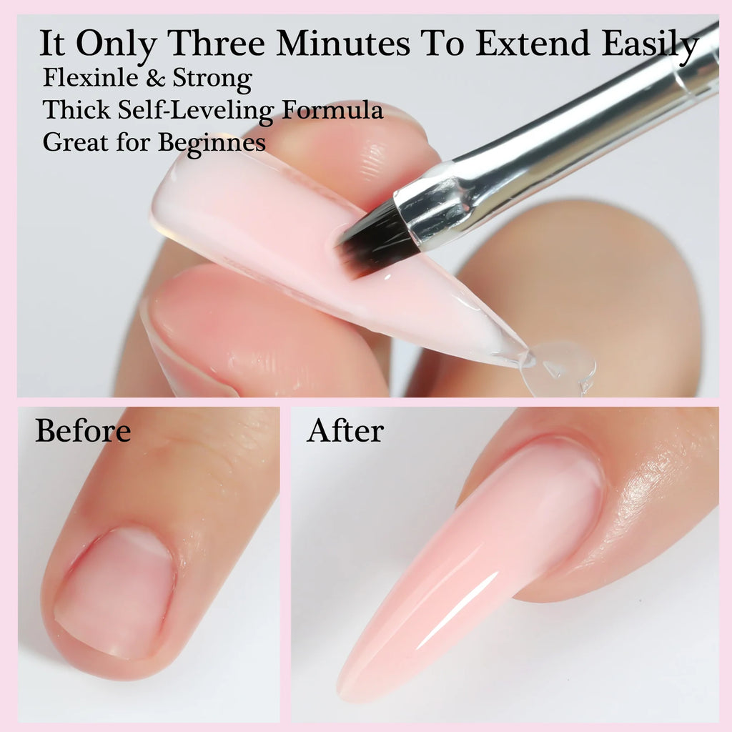 1Jar 150g Poly Nail Gel UV LED Cured Builder Nail Gel Acrylic Crystal Nail Extension Gel For Nails DIY At Home Salon