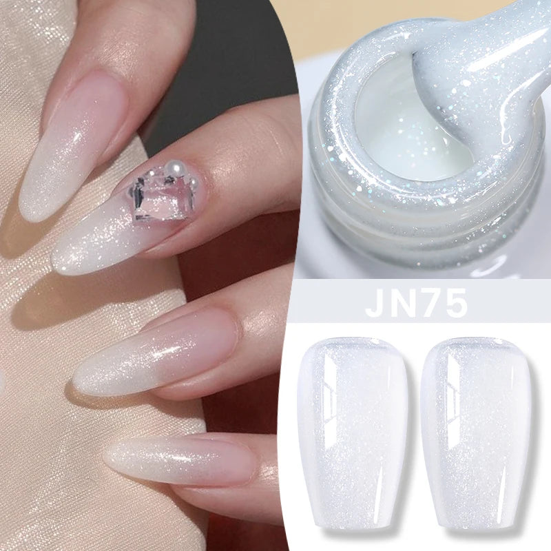 BORN PRETTY 10ml Jelly Nude Gel Nail Polish 50 Colors Semi Transparent Nail Art Nail Supplies Soak off UV LED Nails Gel Varnish