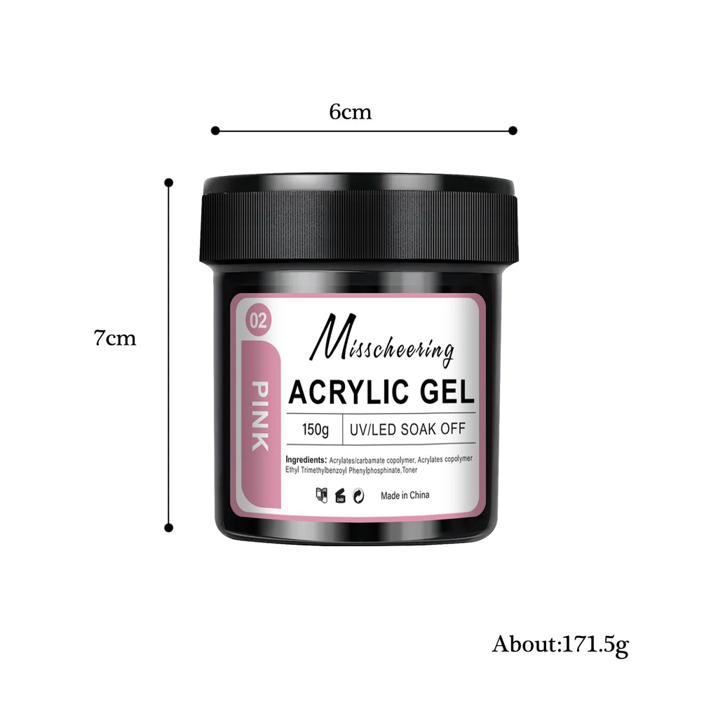 1Jar 150g Poly Nail Gel UV LED Cured Builder Nail Gel Acrylic Crystal Nail Extension Gel For Nails DIY At Home Salon