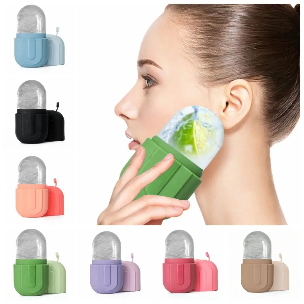 Silicone Ice Roller for Face Beauty Skin Care Tools Face Lifting Contouring Facial Massager Reusable Ice Cube Trays