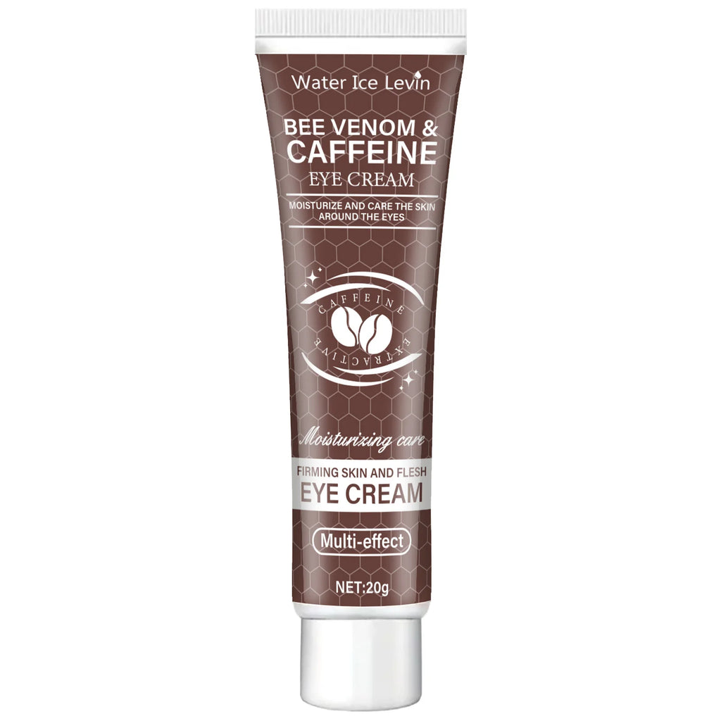 Natural Caffeine Powerful Moisturizing Firming Eye Cream 20g for Puffy and Dark Circles Post-Lifting Area after Using, Reduce Wrinkles and Aging, Light Beige Relaxation