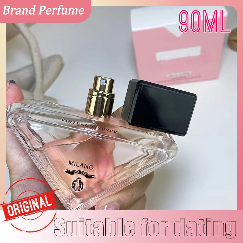 90ML Brand Lady Perfume Spray Eau de Parfum Long Lasting Oriental Floral Fragrance Charming Fresh Fruit Scent Men Perfume