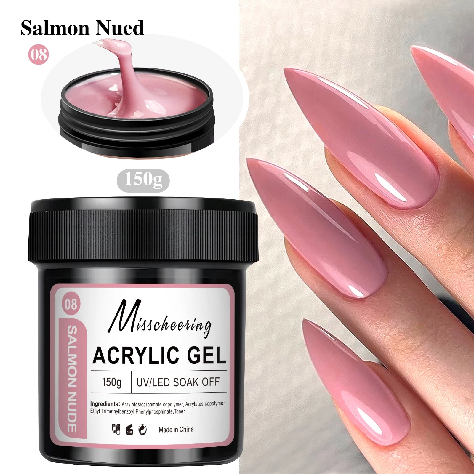 1Jar 150g Poly Nail Gel UV LED Cured Builder Nail Gel Acrylic Crystal Nail Extension Gel For Nails DIY At Home Salon