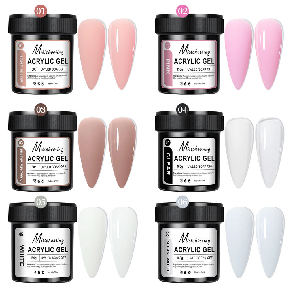 1Jar 150g Poly Nail Gel UV LED Cured Builder Nail Gel Acrylic Crystal Nail Extension Gel For Nails DIY At Home Salon