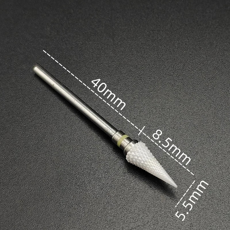 Ceramic Carbide Nail Drill Bit Rotate Burr Milling Nail Cutter Bits Electric Drill Machine For Manicure Pedicure Tools