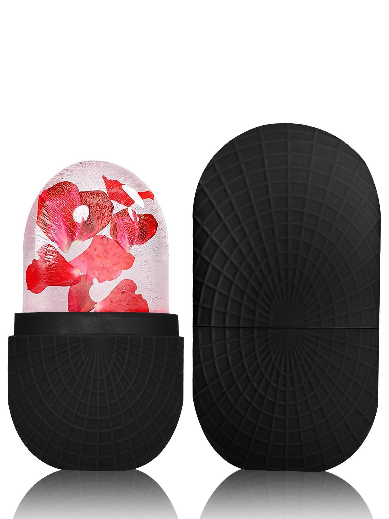 Ice Roller for Face and Eyes Silicone Ice Mold, Cooling and Firming Facial Skin Ice Roller Leak-proof Reusable Facial Care Tool