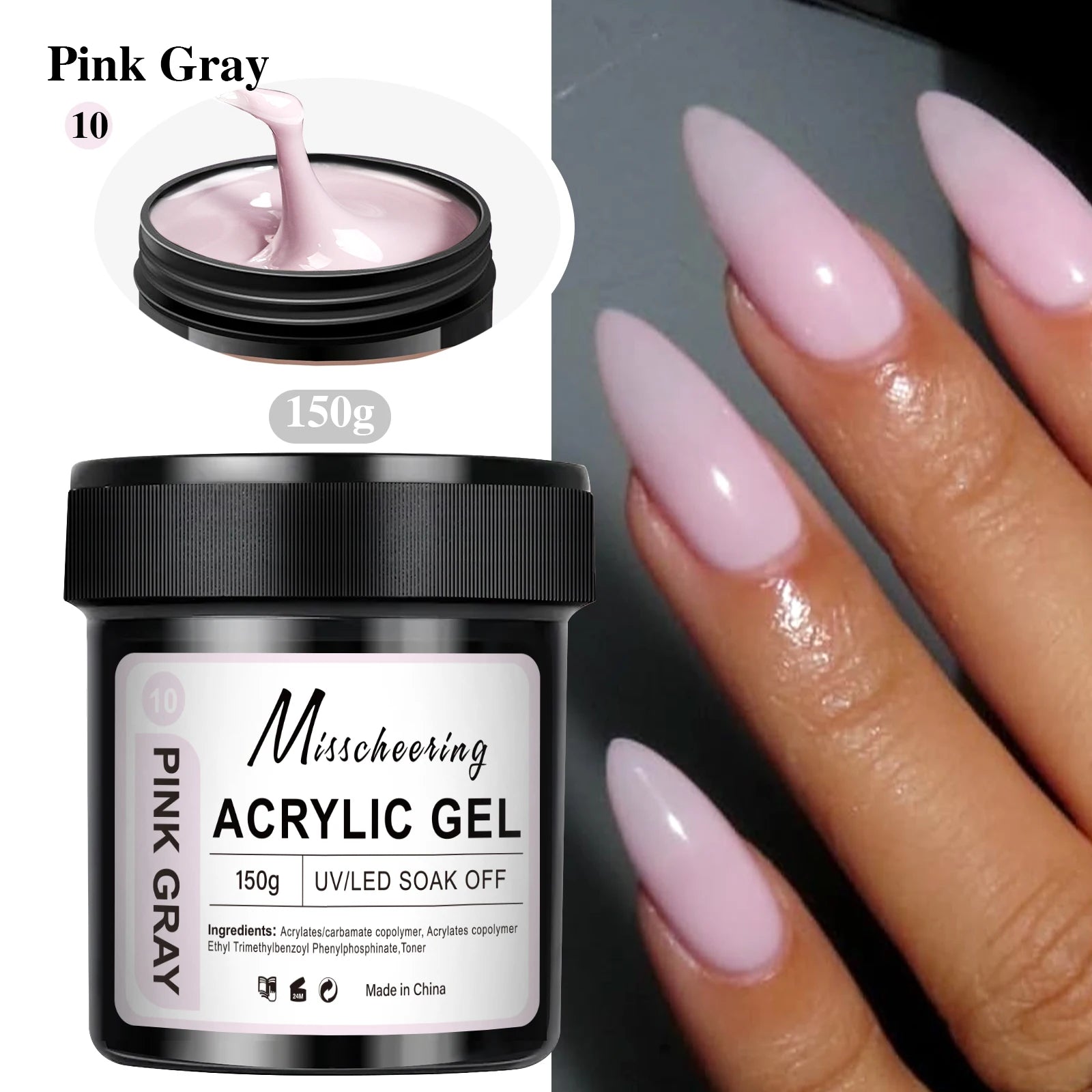 1Jar 150g Poly Nail Gel UV LED Cured Builder Nail Gel Acrylic Crystal Nail Extension Gel For Nails DIY At Home Salon