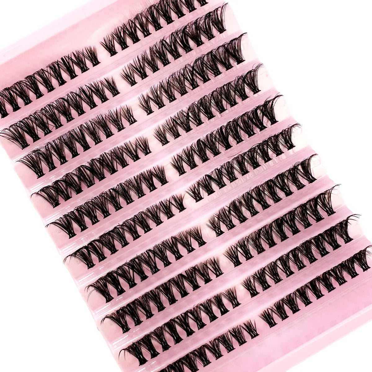 Left+Right Eye Lash Extension Cat/Fox Eye Effect Lash Single Clusters 3D Wispy Natural Looking DIY Segmented Eyelash Extensions