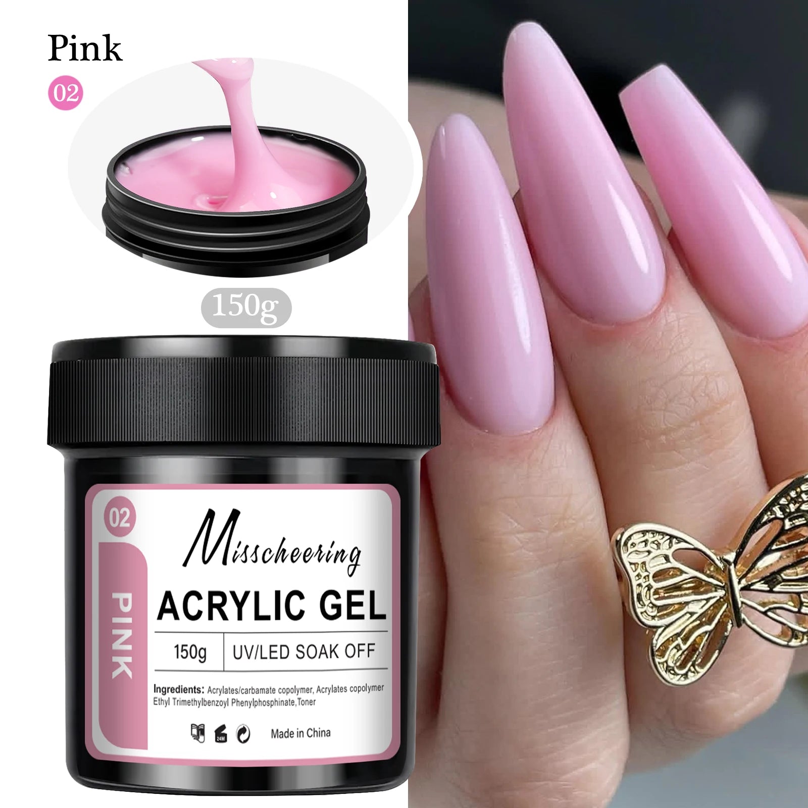 1Jar 150g Poly Nail Gel UV LED Cured Builder Nail Gel Acrylic Crystal Nail Extension Gel For Nails DIY At Home Salon