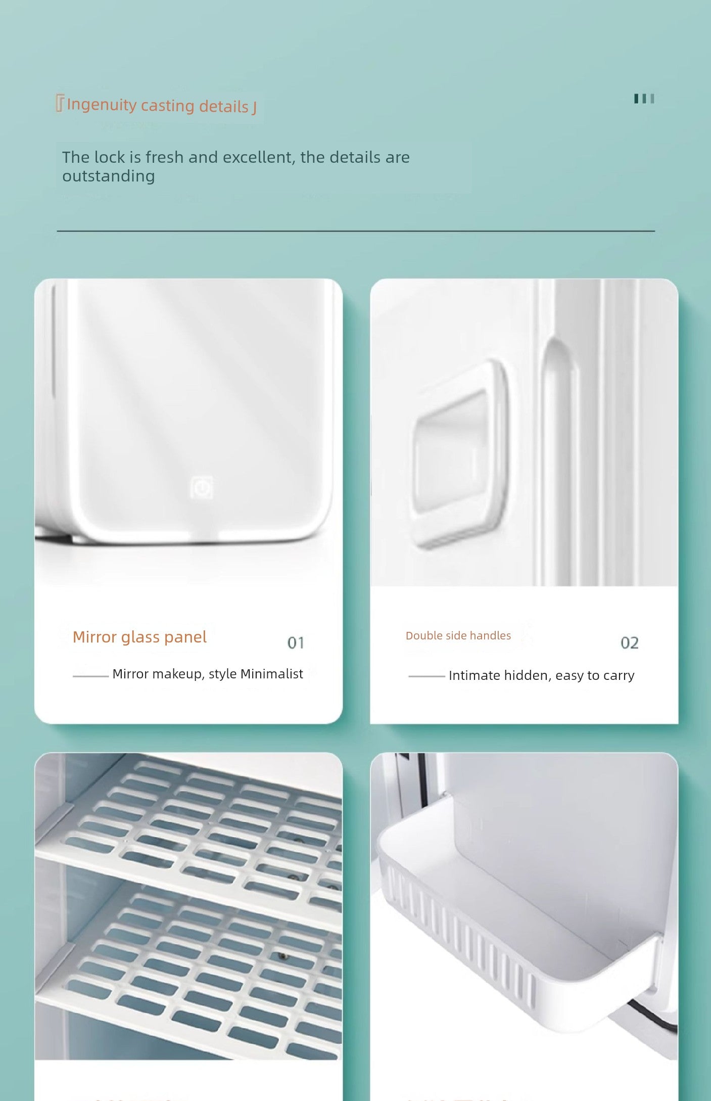 Cosmetics Special Mini Refrigerator Mini Beauty Storage Large Capacity Skin Care Products Perfume Storage Fresh Cabinet Facial Mask