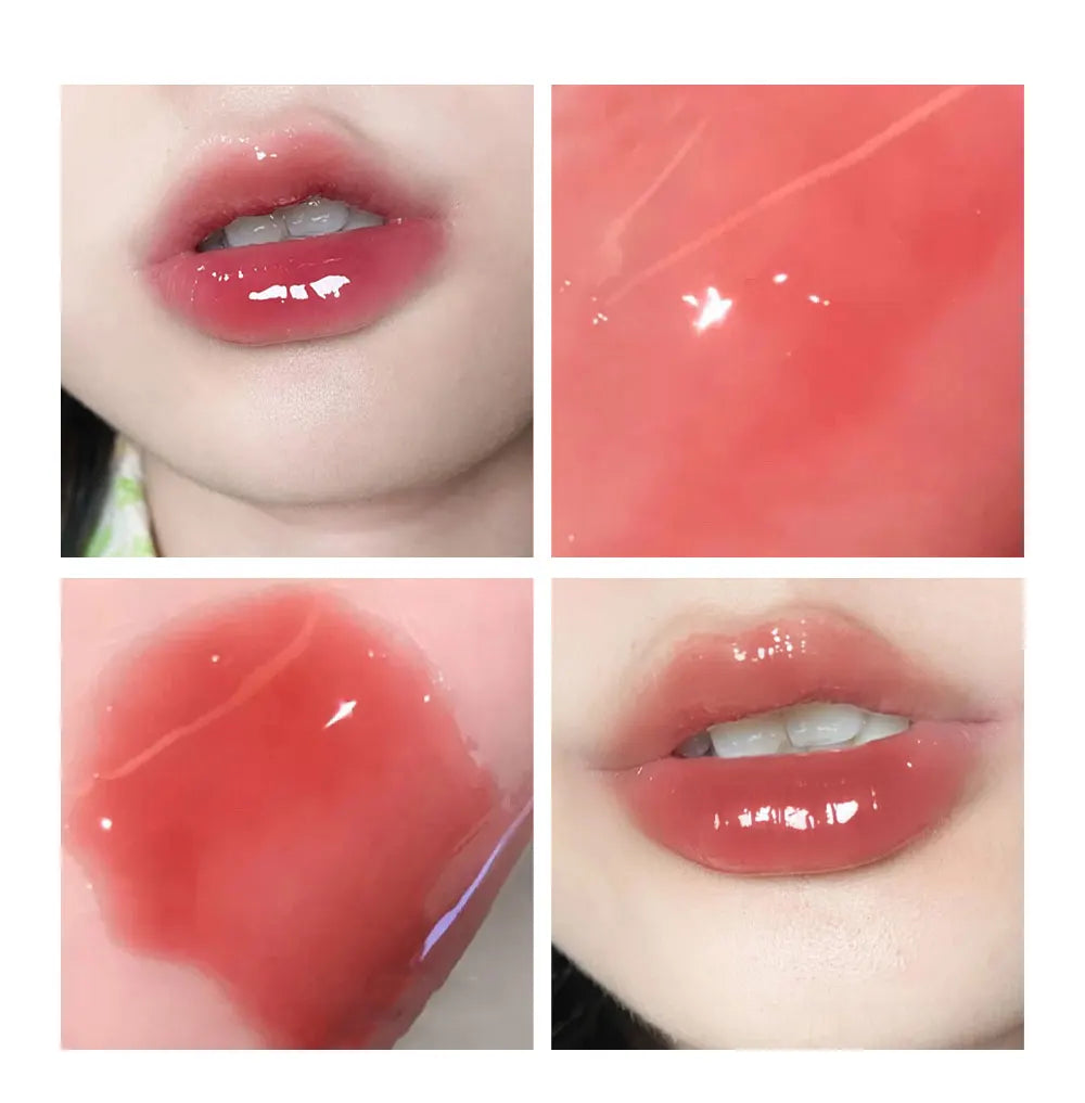 Set of 10 Shimmering Lip Glosses, Easy to Apply, Lip Glaze, Lipstick, Non-Stick Cup, Non-Fading, Moisturizing, Shiny Lip Gloss, Glass Lip, Shimmering Pearlescent Lip Gloss Set