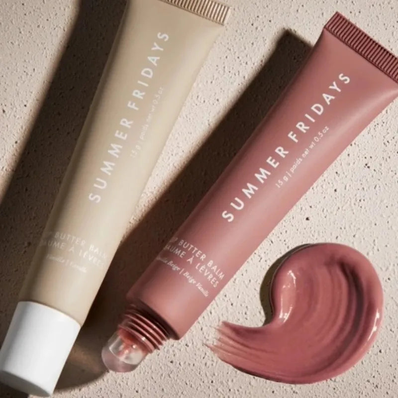 Summer Fridays Lip Balm Moisturizing Mirror Lip Gloss Lip Vanilla Pink Sugar Coffee Cake Smell Lipstick Transparent Oil Makeup