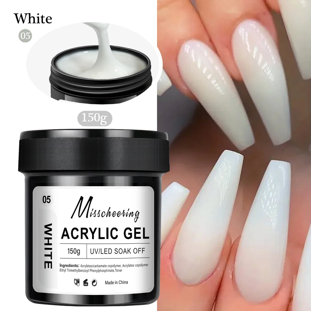 1Jar 150g Poly Nail Gel UV LED Cured Builder Nail Gel Acrylic Crystal Nail Extension Gel For Nails DIY At Home Salon