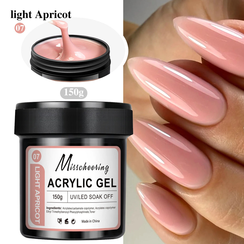 1Jar 150g Poly Nail Gel UV LED Cured Builder Nail Gel Acrylic Crystal Nail Extension Gel For Nails DIY At Home Salon