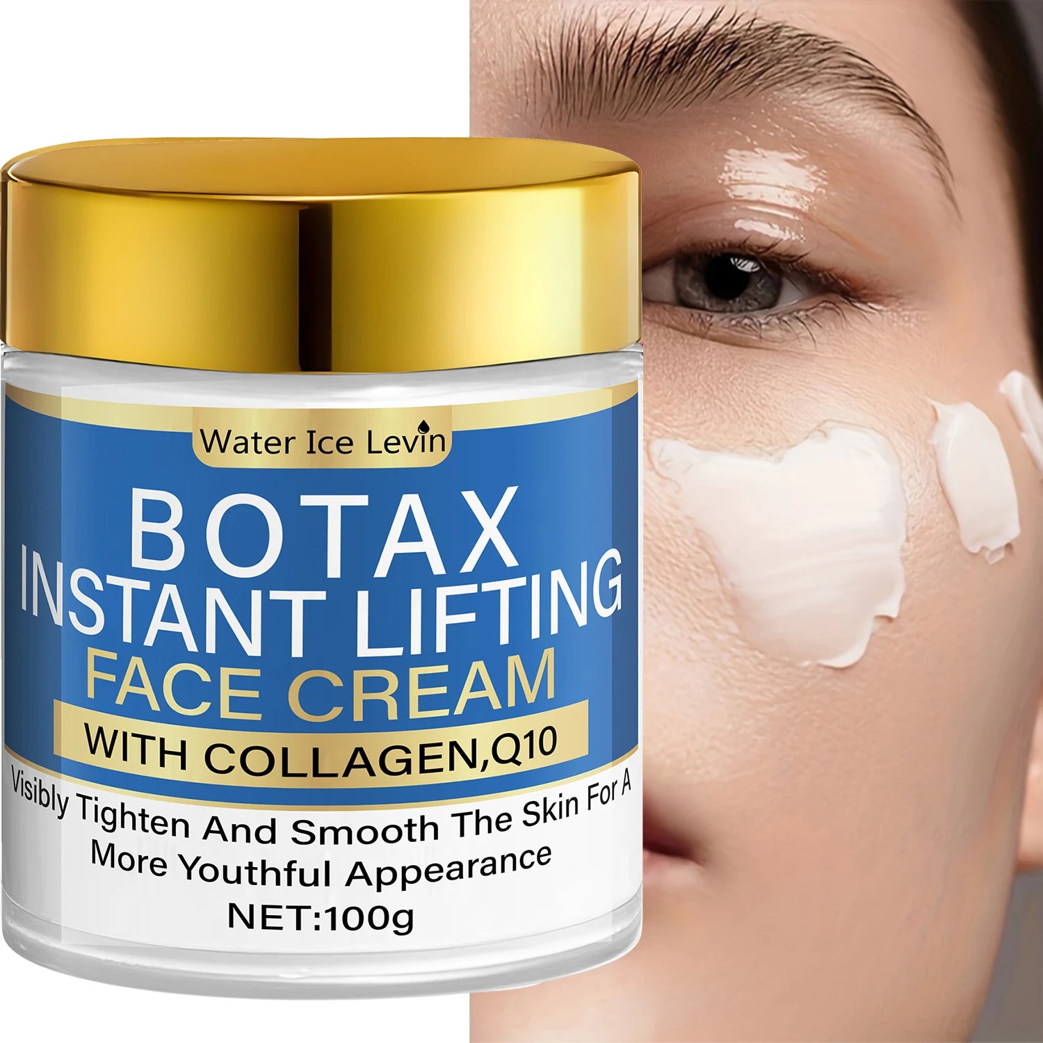 Instant Lifting Face Cream | Collagen + Q10 Boost | Visibly Tighter & Smoother Skin