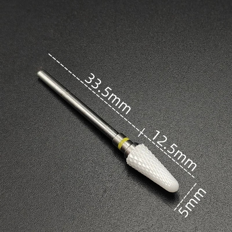 Ceramic Carbide Nail Drill Bit Rotate Burr Milling Nail Cutter Bits Electric Drill Machine For Manicure Pedicure Tools