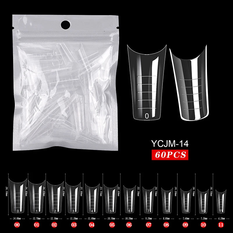 Extension False Nails Art Tips Acrylic Fake Finger Gel Polish Mold Sculpted Full Cover Press on Nails Manicures Accessories Tool