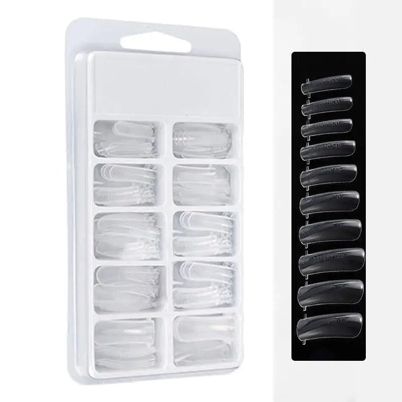 Acrylic Top Forms For Nail Extension UV Gel Quick Building Mold Tips Press On Nails Full Cover False Nails Manicure Accessories