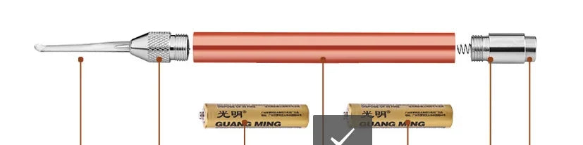 Baby Ear Cleaner Spoon LED Flash Light Ear Wax Curette Picker Visual Children Earpick Eer Wax Dig Remover Nose 2pc siliconespoon