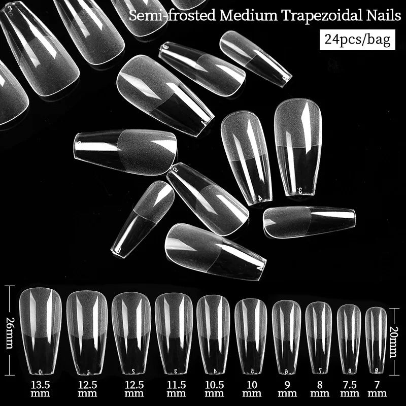 Extension False Nails Art Tips Acrylic Fake Finger Gel Polish Mold Sculpted Full Cover Press on Nails Manicures Accessories Tool