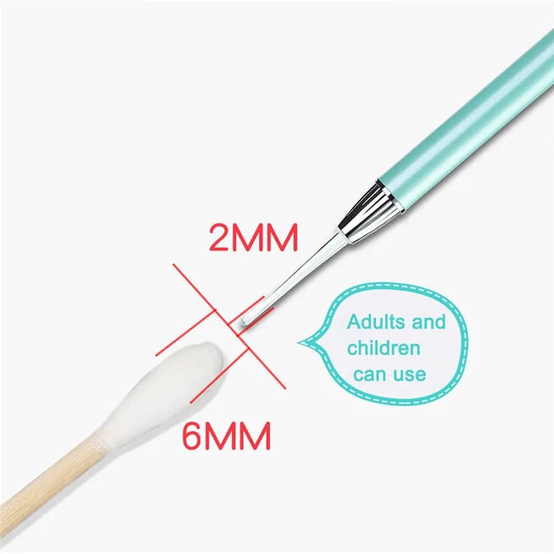 Baby Ear Cleaner Spoon LED Flash Light Ear Wax Curette Picker Visual Children Earpick Eer Wax Dig Remover Nose 2pc siliconespoon - ApolloX