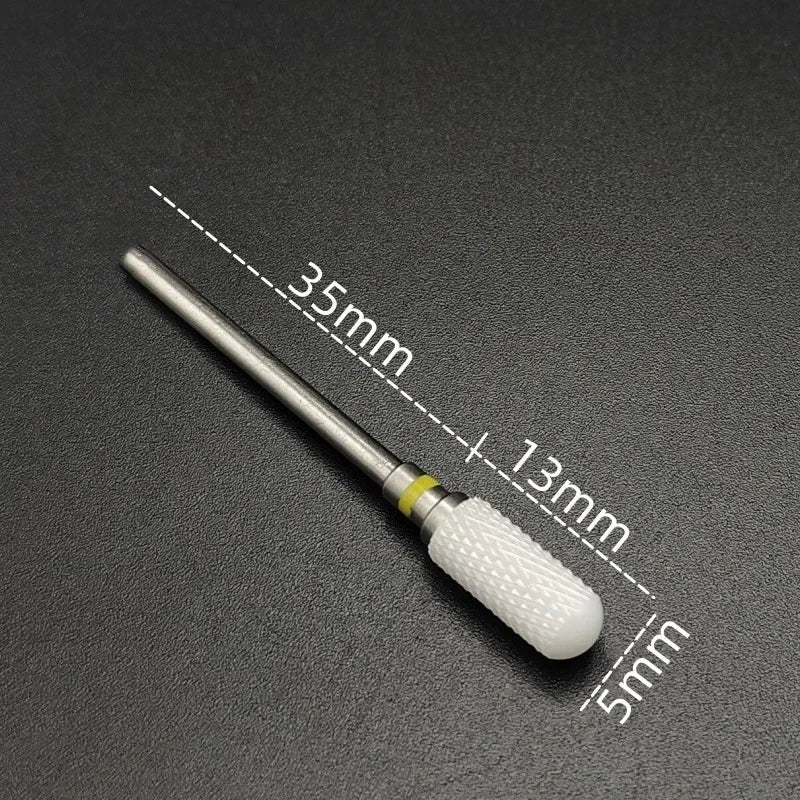 Ceramic Carbide Nail Drill Bit Rotate Burr Milling Nail Cutter Bits Electric Drill Machine For Manicure Pedicure Tools - ApolloX