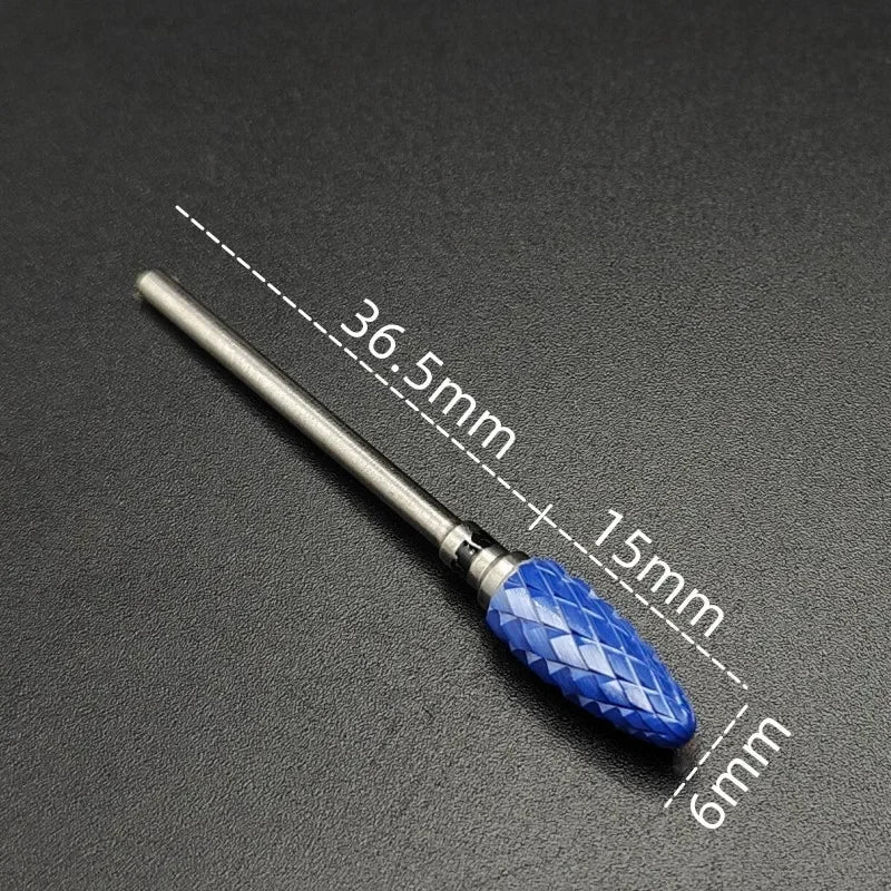 Ceramic Carbide Nail Drill Bit Rotate Burr Milling Nail Cutter Bits Electric Drill Machine For Manicure Pedicure Tools - ApolloX
