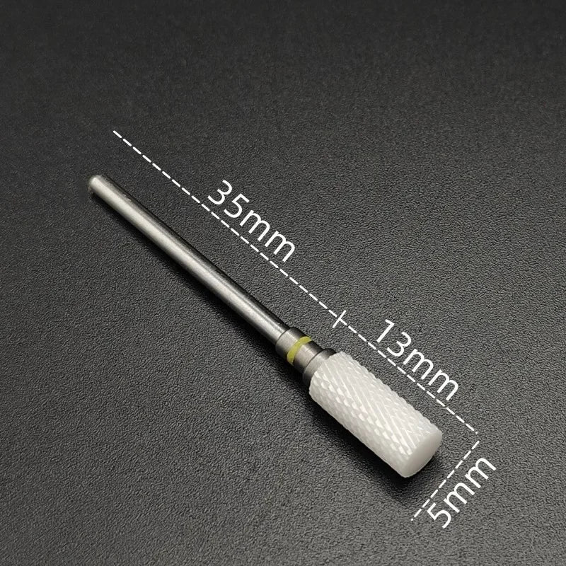 Ceramic Carbide Nail Drill Bit Rotate Burr Milling Nail Cutter Bits Electric Drill Machine For Manicure Pedicure Tools - ApolloX