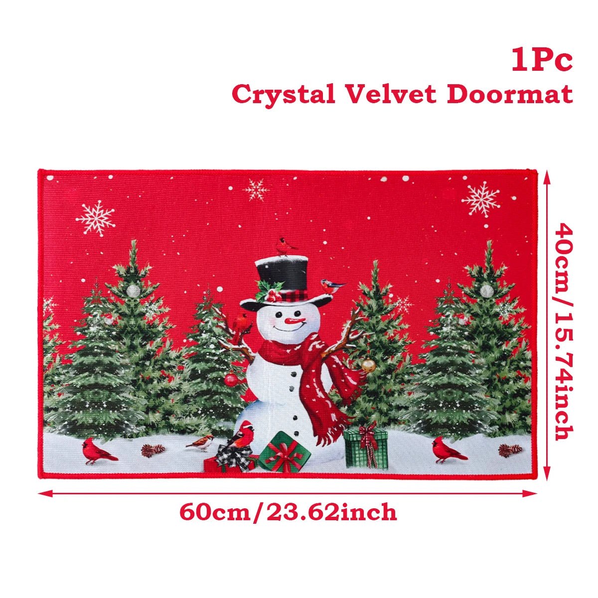 Christmas Door Mat Santa Claus Outdoor Carpet Merry Christmas Decorations For Home 2025 Navidad Xmas Ornament New Year 2026 - ApolloX