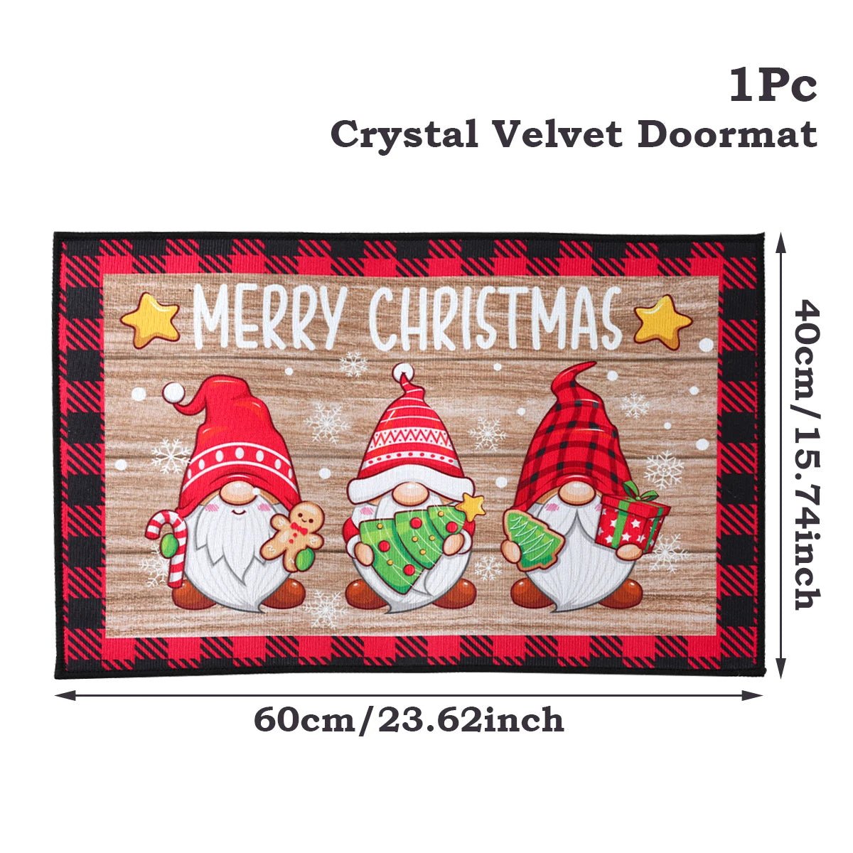 Christmas Door Mat Santa Claus Outdoor Carpet Merry Christmas Decorations For Home 2025 Navidad Xmas Ornament New Year 2026 - ApolloX
