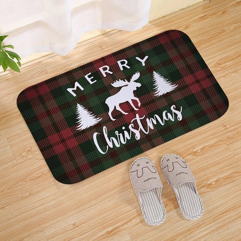 Christmas Door Mat Santa Claus Outdoor Carpet Merry Christmas Decorations For Home 2025 Navidad Xmas Ornament New Year 2026 - ApolloX