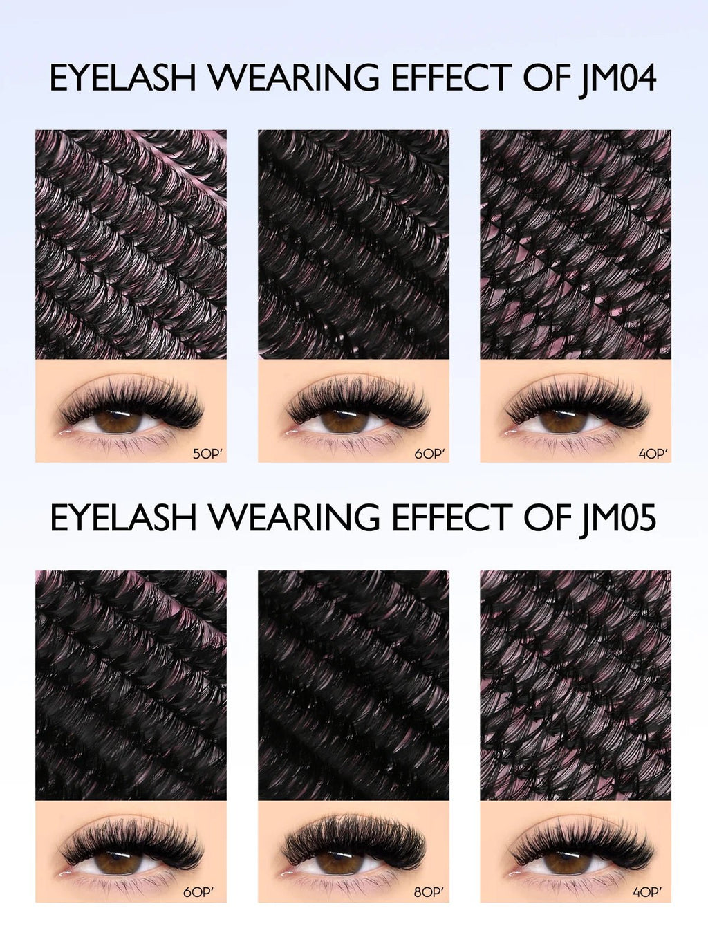 GROINNEYA Eyelash Clusters Kit Large capacity Wispy Individual Lashes Natural DIY Cluster Eyelash Extensions for Beginners - ApolloX