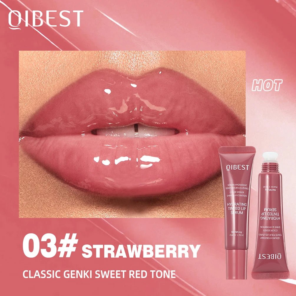 QIBEST Crystal Lip Balm Moisturizing Lip Gloss Oil Jelly Lipgloss Long Lasting Liquid Lipstick Hydrating Tinted Lip Serum Makeup - ApolloX