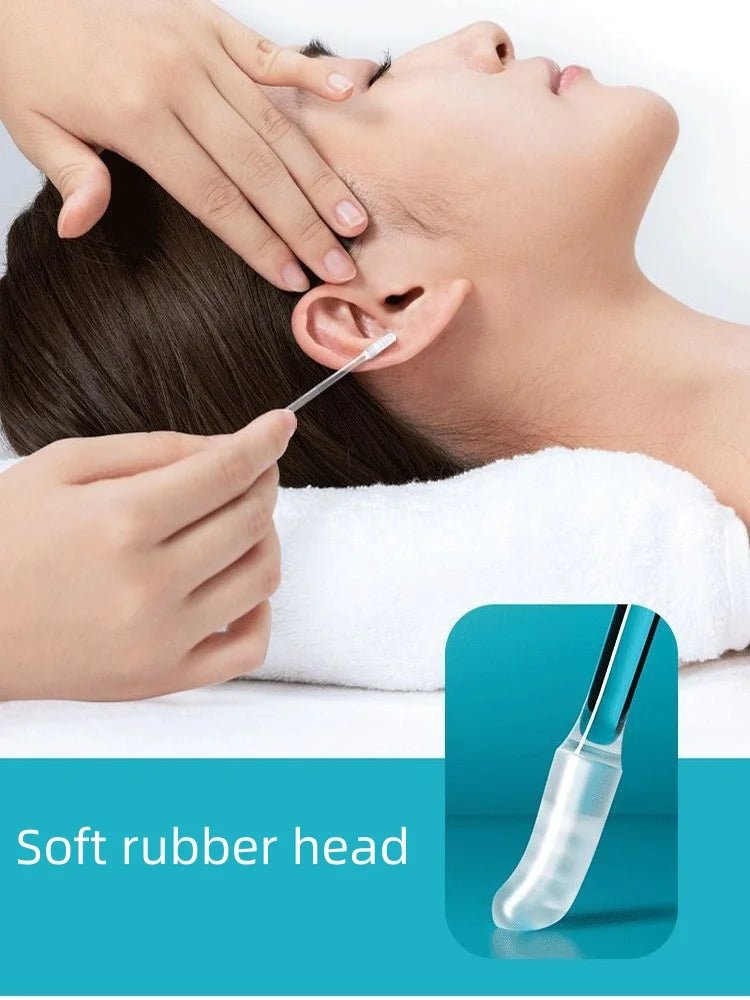 YS00115 - Stickable Sticky Ear Stick Ear Cleanser Soft Silicone Removal Tool for Men, Women and Children - ApolloX
